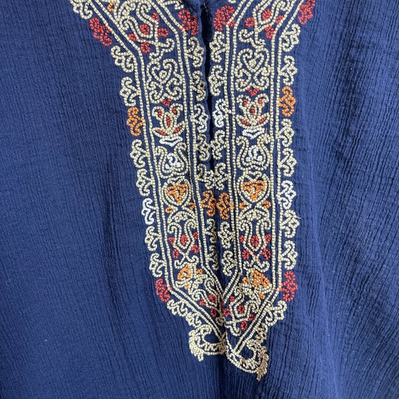 Joie a La Plage Embroidered Bahamas Tunic Cover Up. Size M - Picture 3 of 15